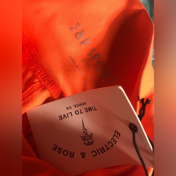 NWT Electric & Rose Bright Orange Creamsicle Leggings - Size S - Picture 3 of 4